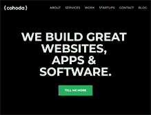 Tablet Screenshot of cohoda.com